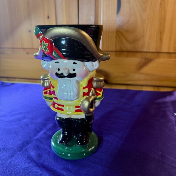 VTG ๐Teleflora Gift Nutcracker Ceramic Stein, Holiday Mug 16 fl oz - Picture 1 of 11